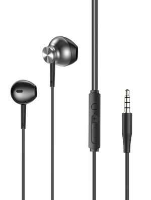 Audífonos con cable Solohour W02 metálicos semi in-ear
