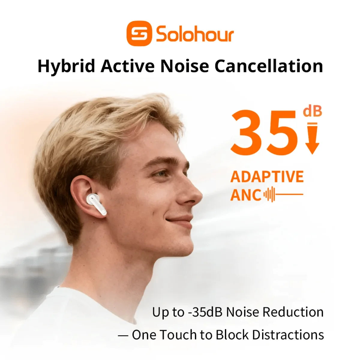 Solohour Solbuds ST1 ANC - Audífonos inalámbricos true wireless ST1B