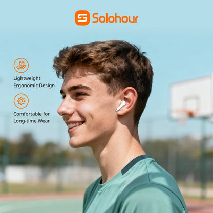 Audífonos Bluetooth TWS Solohour ST2 semi in-ear con pantalla digital