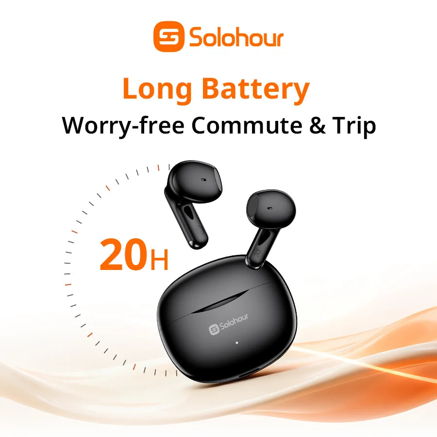 Audífonos Bluetooth TWS Solohour ST9 semi in-ear, mini y portátiles