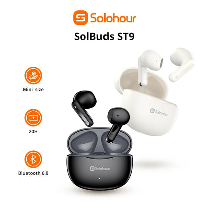 Audífonos Bluetooth TWS Solohour ST9 semi in-ear, mini y portátiles