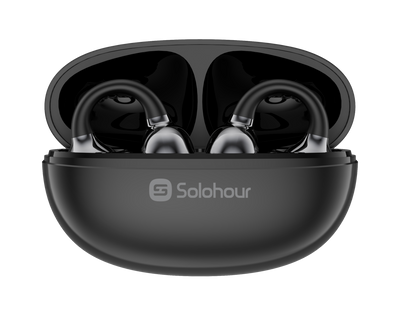 Audífonos Solohour ST7 OWS tipo clip-on over-ear con acabado electrochapado