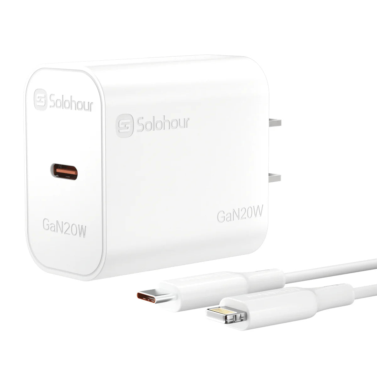Kit de cargador rápido GaN de 20 W con cable USB-C de 1 m (1 puerto | USB-C)