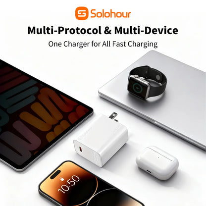 Cargador Rápido Solohour GaN 30W USB-C