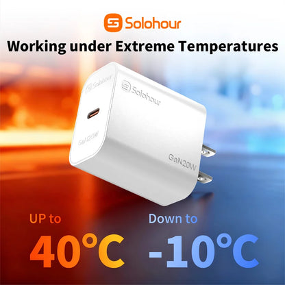 Cargador Rápido Solohour GaN 20W USB-C