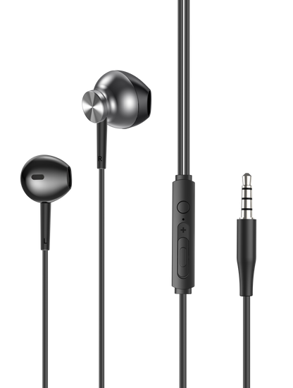 Audífonos con cable Solohour W02 metálicos semi in-ear