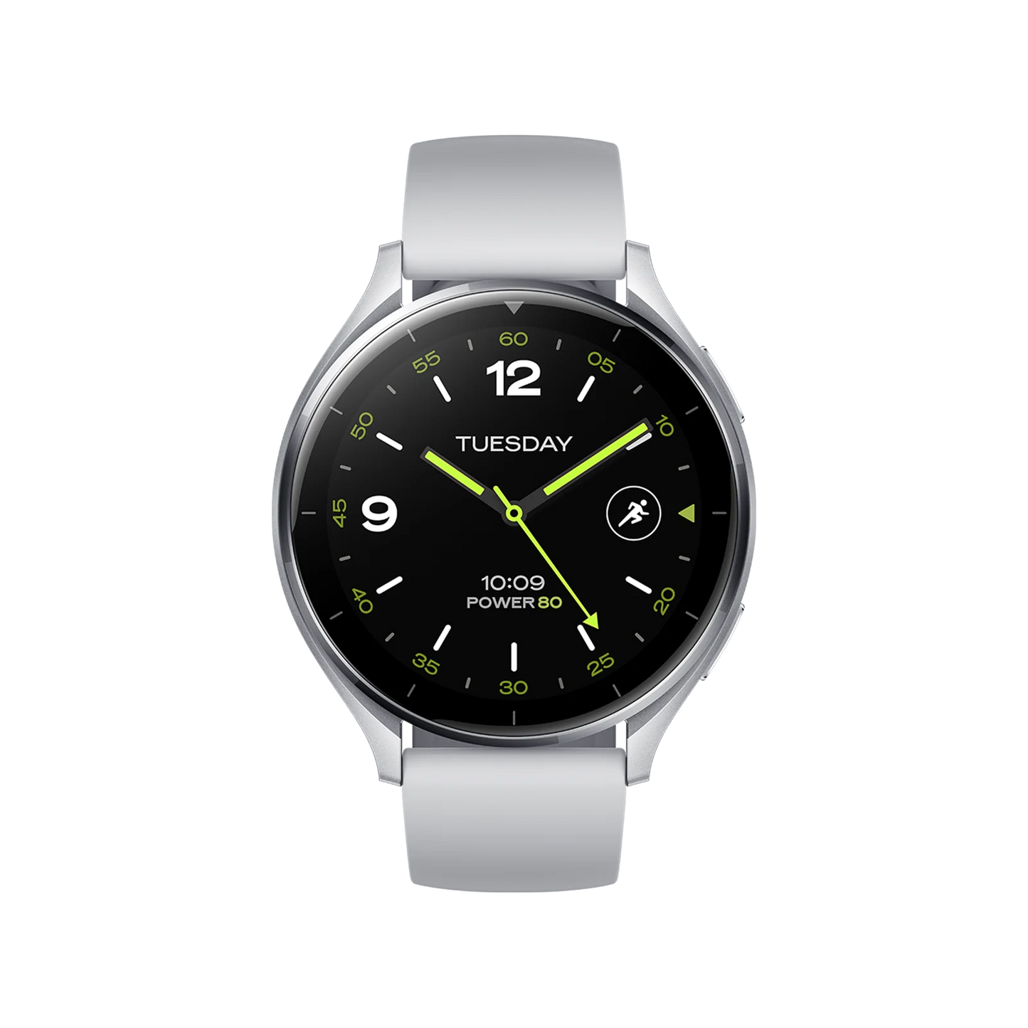 Xiaomi Watch 2 Sliver Case With Gray TPU Strap