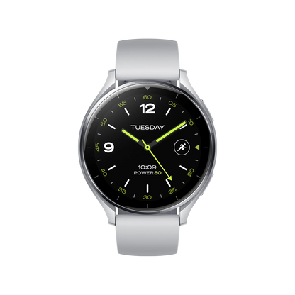 Xiaomi Watch 2 Sliver Case With Gray TPU Strap