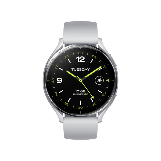 Xiaomi Watch 2 Sliver Case With Gray TPU Strap