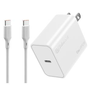 Combo Carga Rápida Cargador de Pared Solohour de 45W USB-C con Cable USB-C a USB-C de 1m y 3A