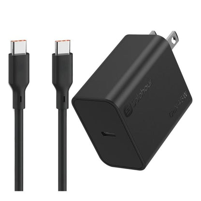 Combo Carga Rápida Cargador de Pared Solohour de 45W USB-C con Cable USB-C a USB-C de 1m y 3A