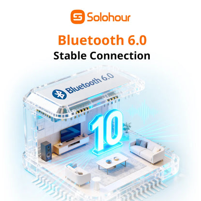 Audífonos Bluetooth TWS Solohour ST2 semi in-ear con pantalla digital